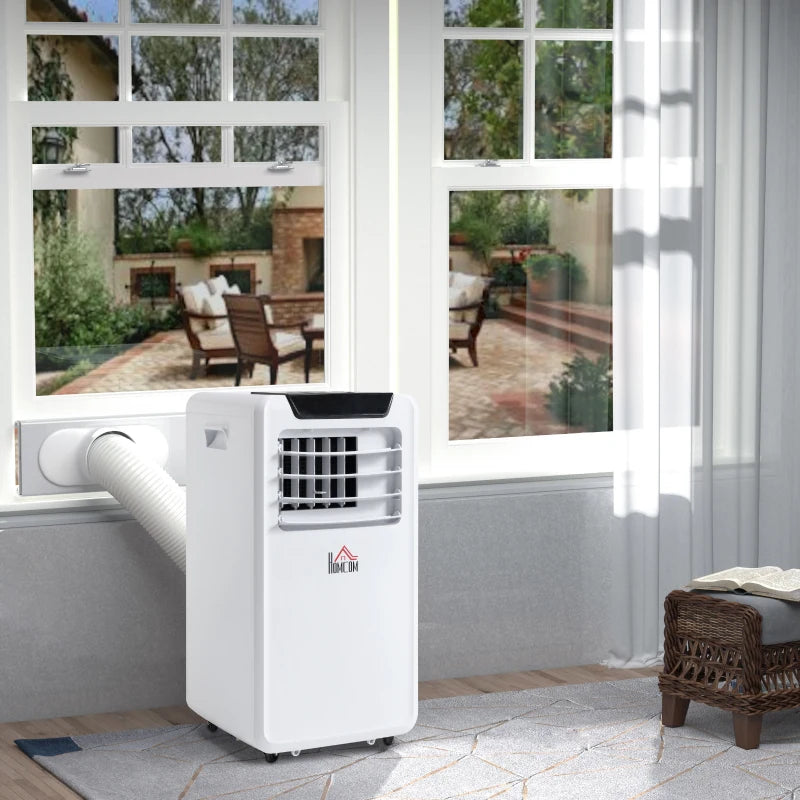 Portable 10000 BTU Air Conditioner - White, 3-in-1 Unit with Remote Control