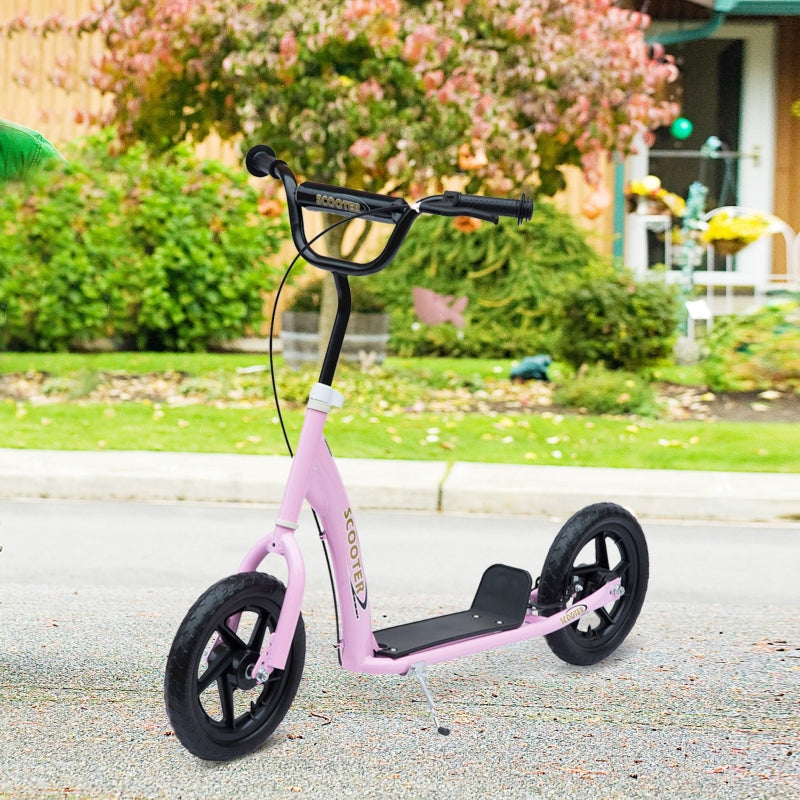 Kids Stunt Scooter with 12" Pink EVA Tyres