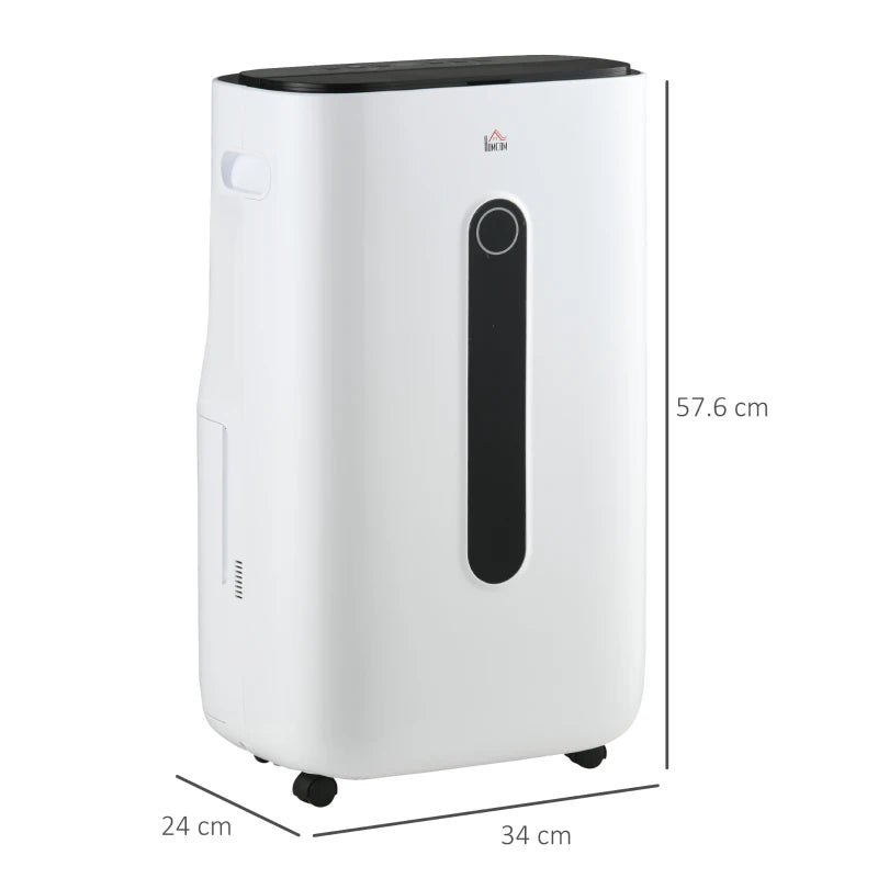 Portable Dehumidifier with Air Purifier Filter, 22L/Day, White
