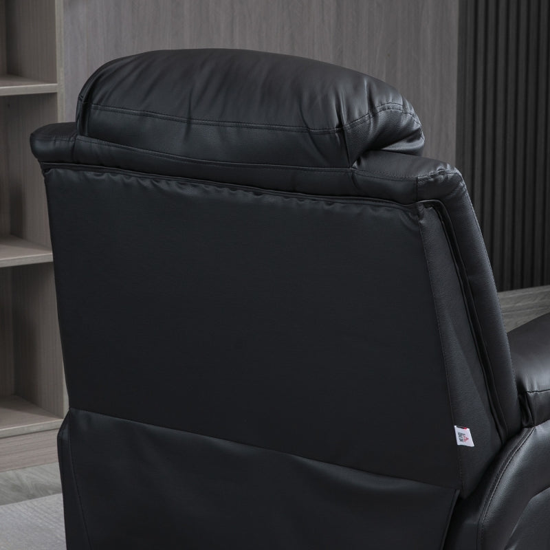 Black Electric Power Lift Recliner Sofa with Remote Control