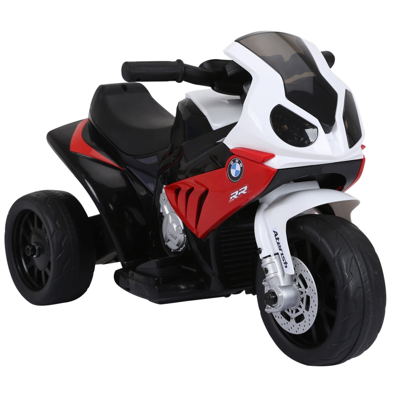 Kids Electric Ride-On Motorbike with Headlights and Music, 6V - Red