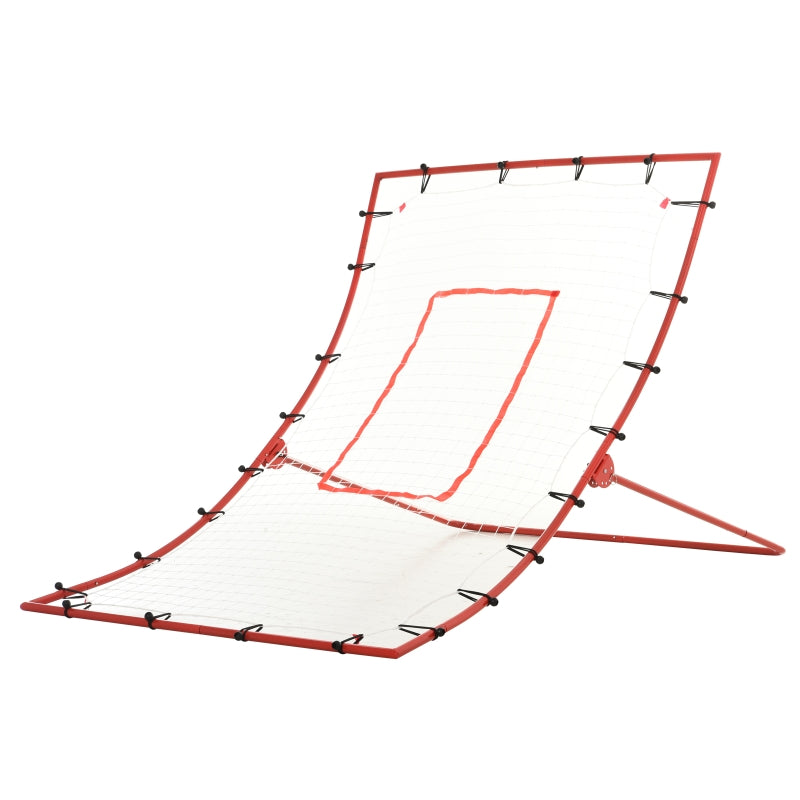 Adjustable Steel Frame Rebounder Goal - Red/White