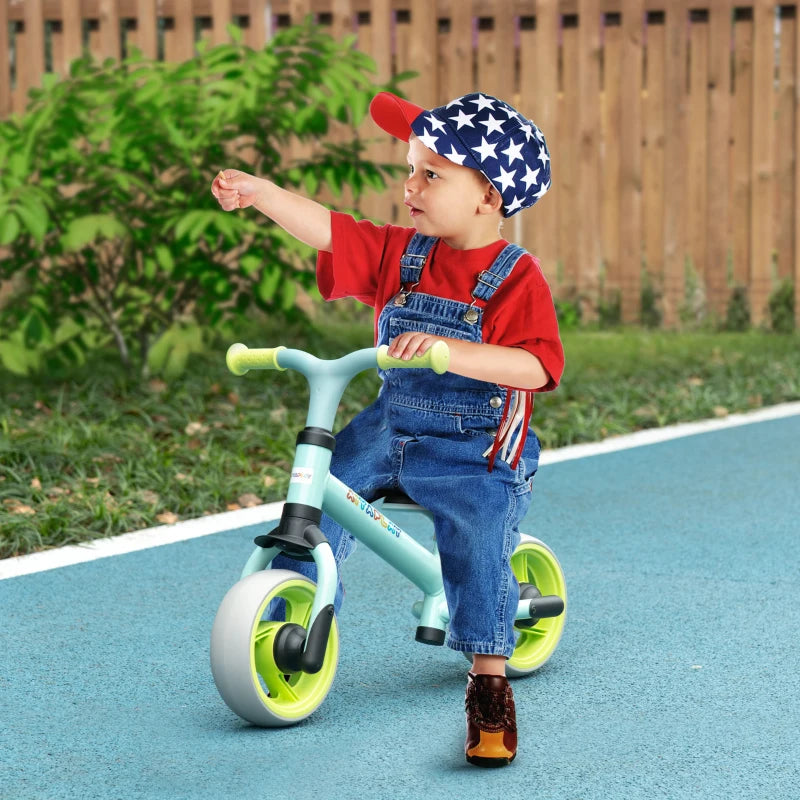 Green 8" Kids Balance Bike with Adjustable Seat and EVA Wheels