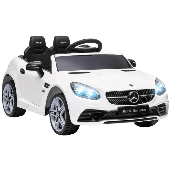 White Licensed 12V Kids Electric Ride On Car with Remote Control