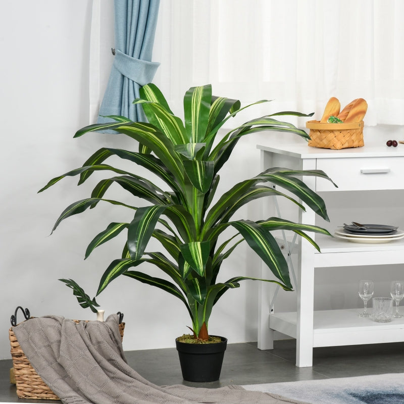 Green Artificial Dracaena Tree - Indoor/Outdoor Decor Plant