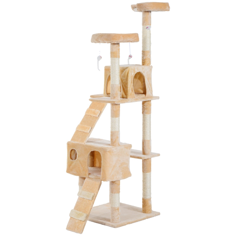 Grey Cat Tree Scratching Post