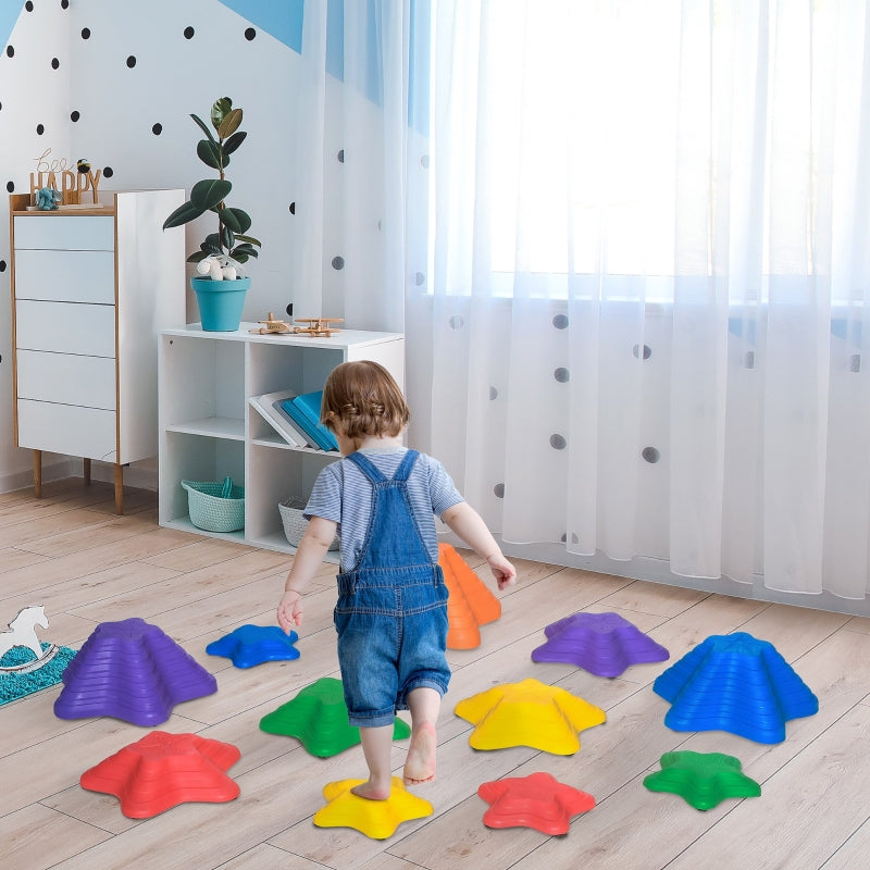 Multicoloured Kids Starfish Balance Stepping Stones Set