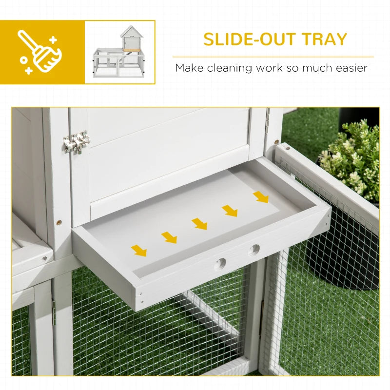 Light Grey Indoor Small Pet Cage with Slide-Out Tray