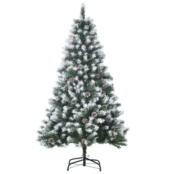 5FT Green Artificial Christmas Tree with Pine Cones - Holiday Xmas Decor