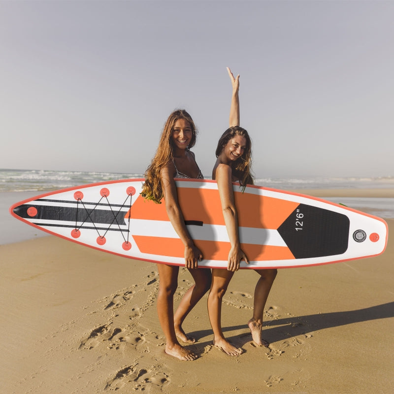 10'6" White Inflatable Stand Up Paddle Board Kit for Beginners