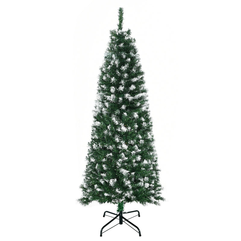 5FT Tall Pre-lit Slim Green Christmas Tree with 250 LED Lights