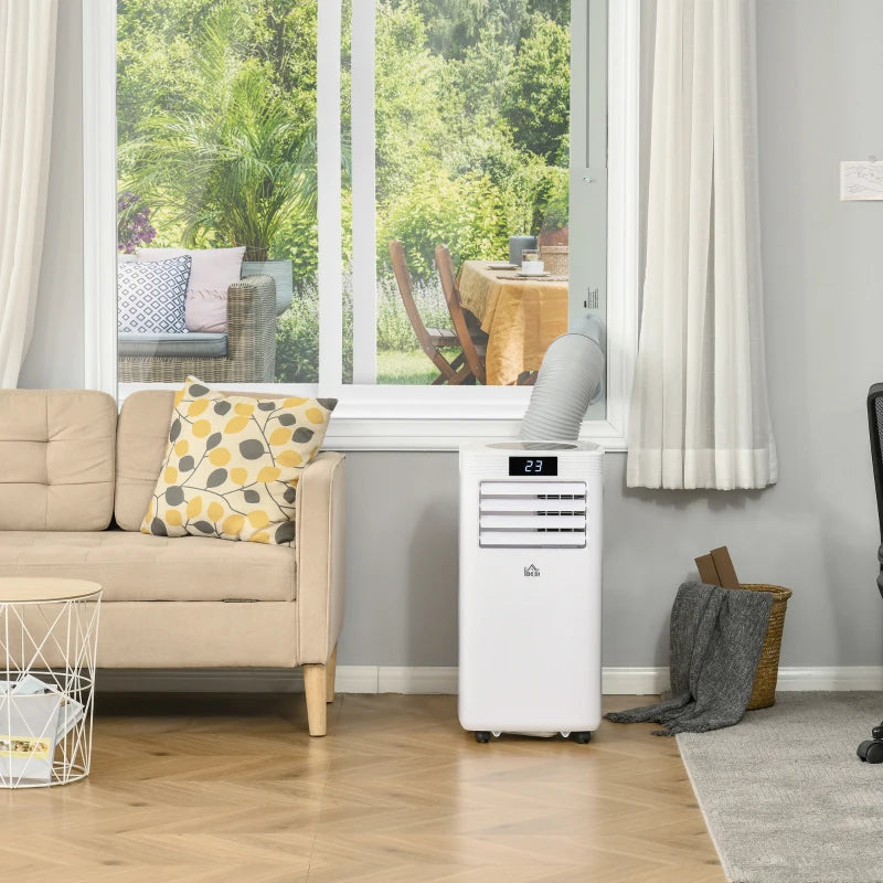 Portable 10000 BTU Air Conditioner - White, 3-in-1 Unit with Remote Control