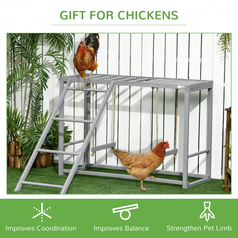 Large Chicken Run with Activity Shelf and Cover, 3x4x2m, Green