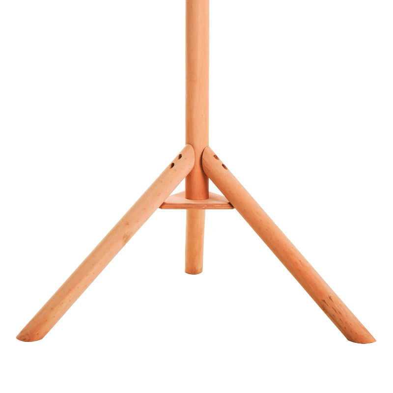 Wooden Garden Bird Feeder Stand - Natural Wood Tone