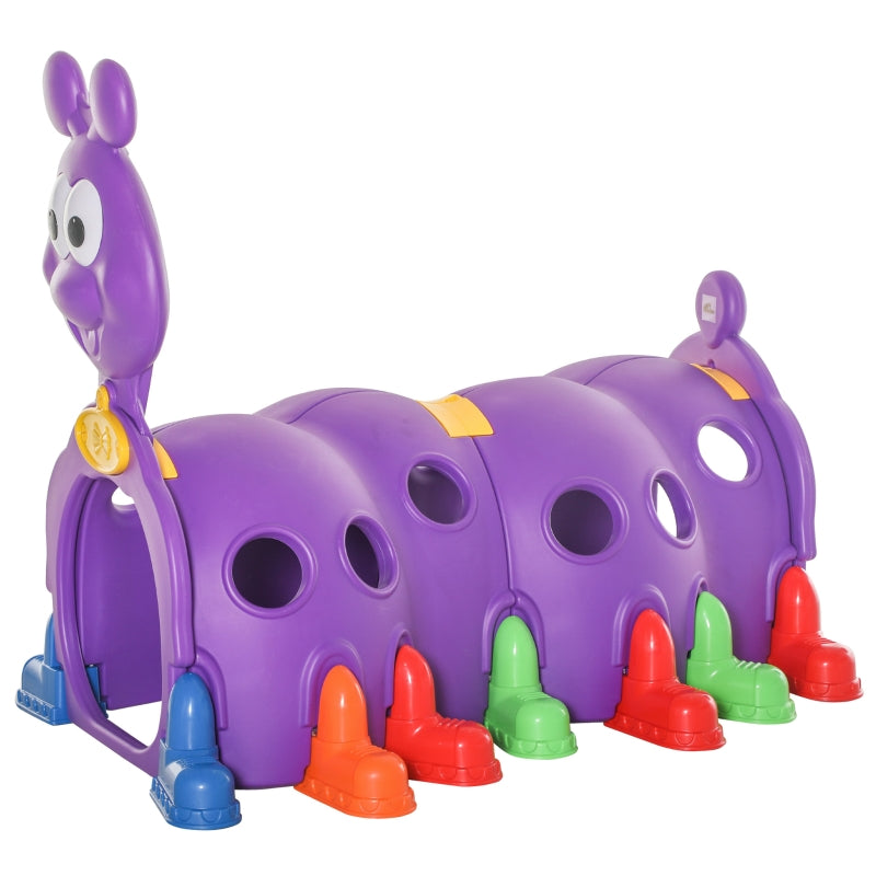 Purple Kids Caterpillar Crawling Tunnel - Ages 3-6