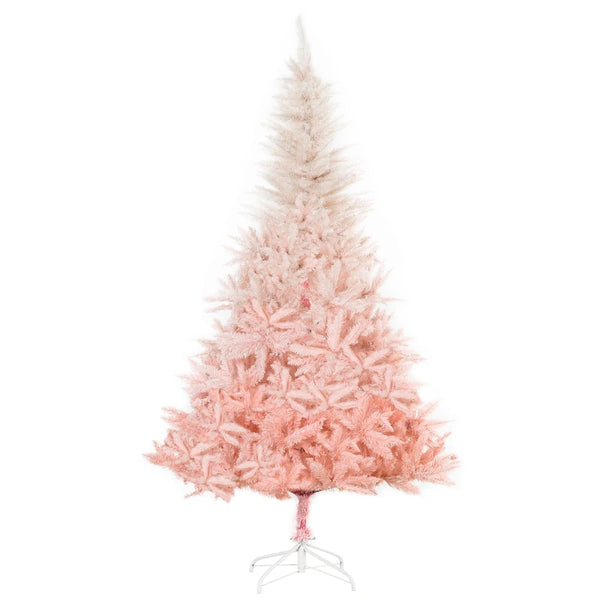 6FT Pink Artificial Christmas Tree with Metal Stand - Festive Holiday Home Decor