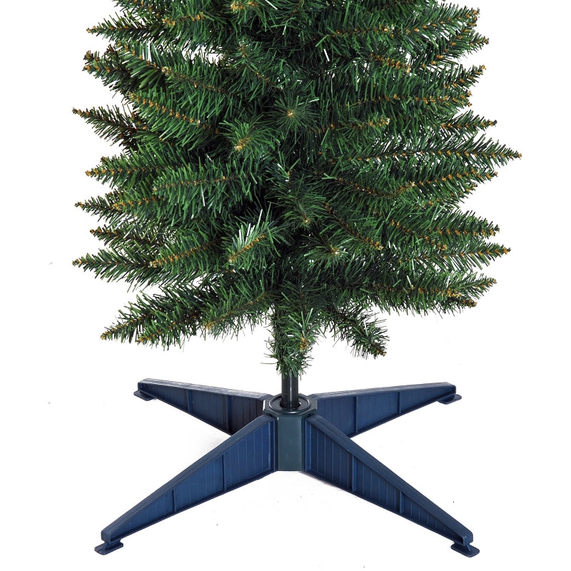 5ft Green Slim Artificial Christmas Tree with Sturdy Stand