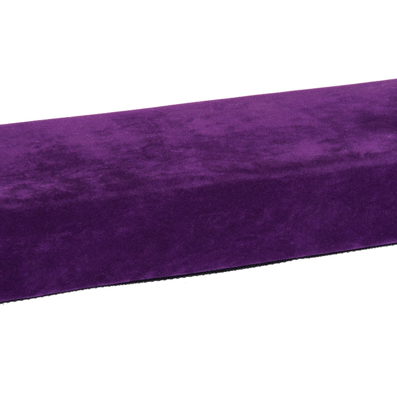 Purple Suede Upholstered Wooden Folding Balance Beam