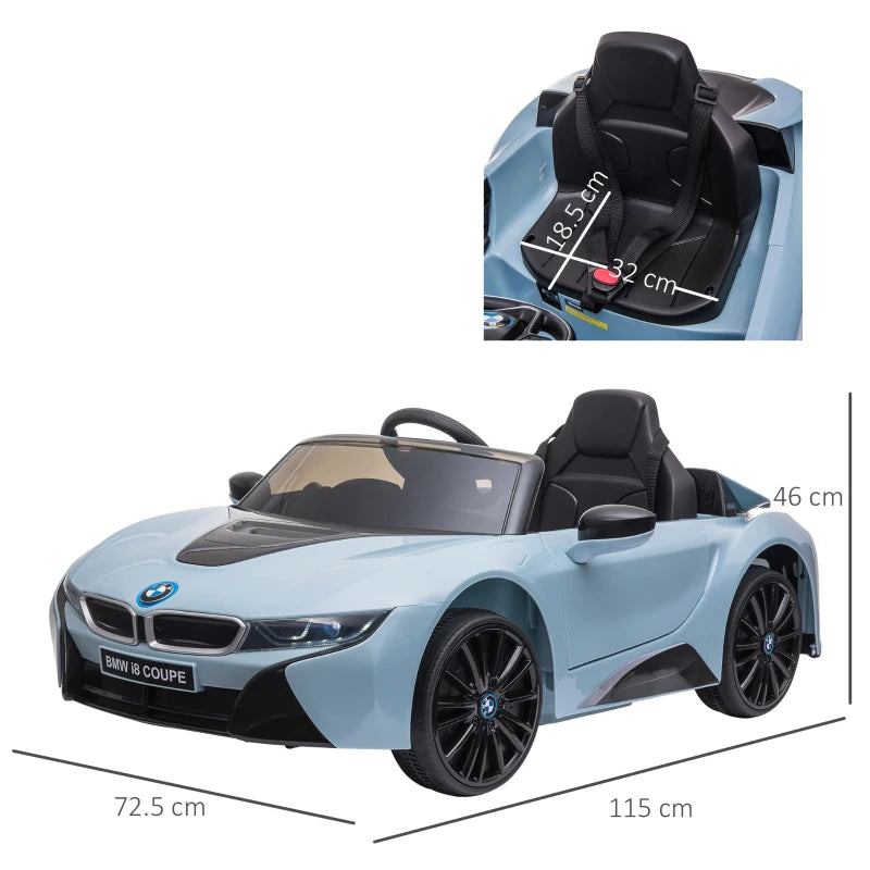 Blue Kids 6V Licensed BMW Ride-On Car