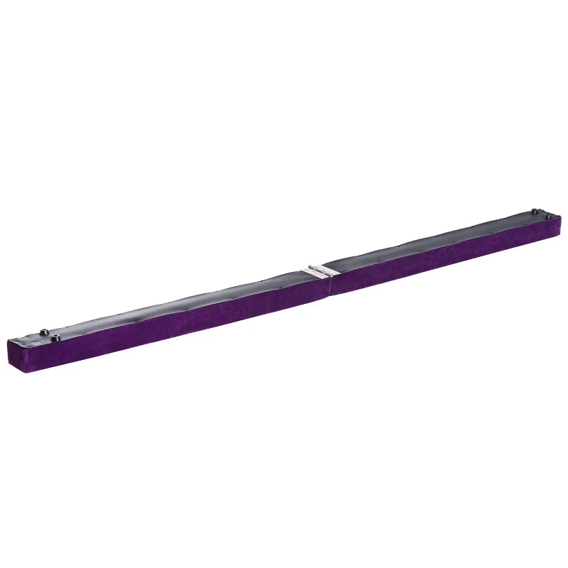 Purple Suede Upholstered Wooden Folding Balance Beam