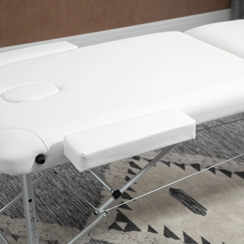 White Foldable Massage Table for Professional Salon and SPA