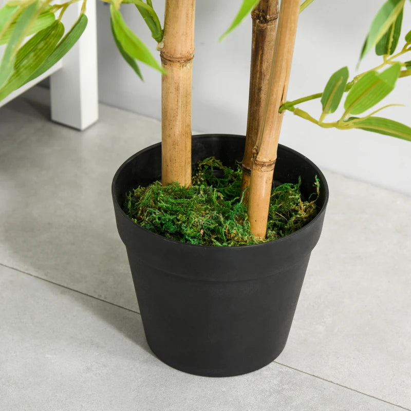 Green Artificial Bamboo Trees Set - Indoor/Outdoor Decor