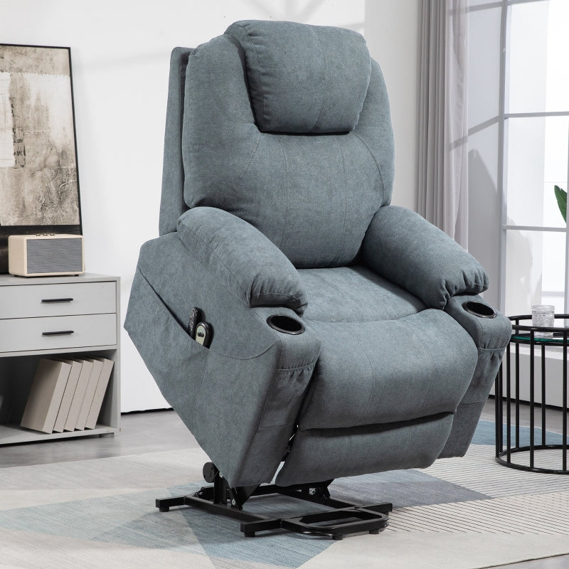 Grey Massage Recliner Chair with Heat Function