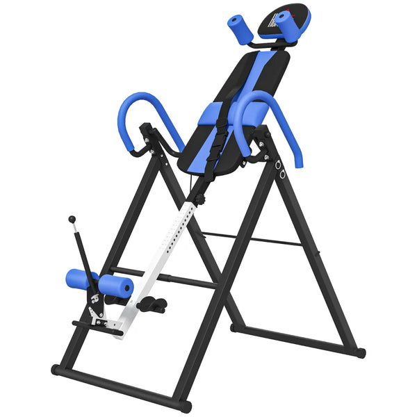 Blue Inversion Table with Safety Belt for Muscle Pain Relief