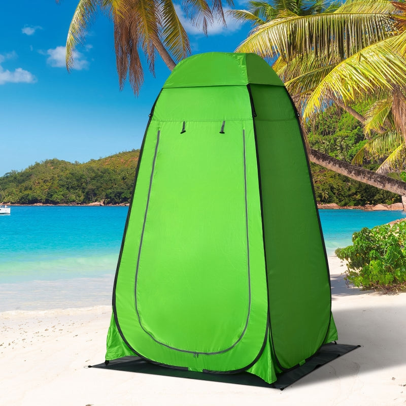 Green Pop Up Outdoor Privacy Tent with Removable Floor