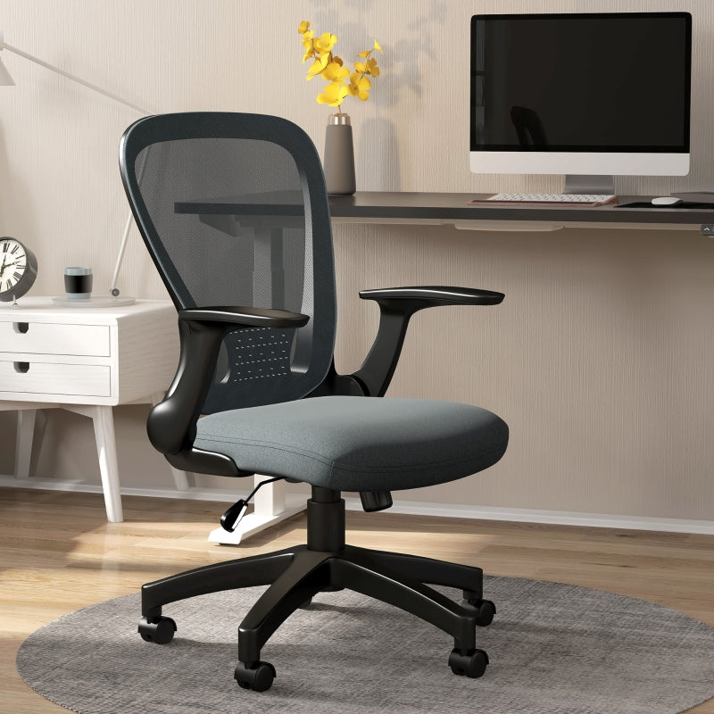 Mesh Office Chair with Armrest and Lumbar Support