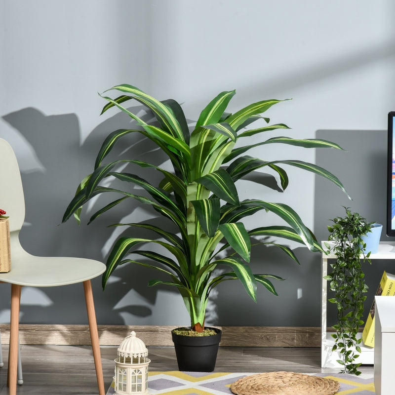 Green Artificial Dracaena Tree - Indoor/Outdoor Decor Plant