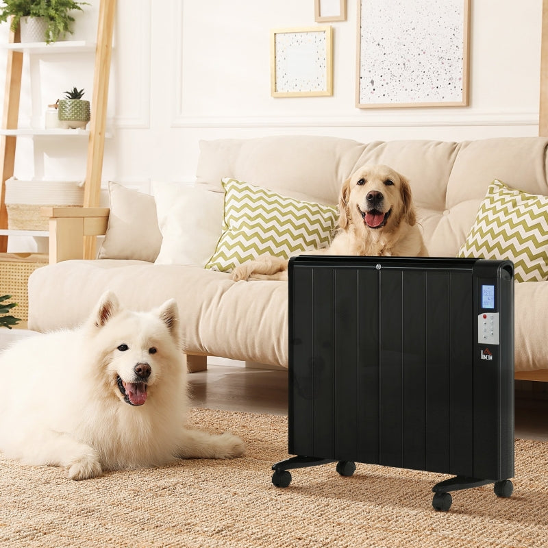 Black Convector Heater with Timer & Remote Control