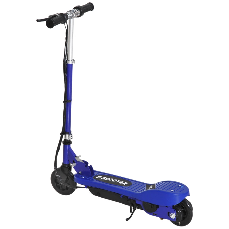 Blue/Black Folding Electric Kids Scooter for Ages 7-14