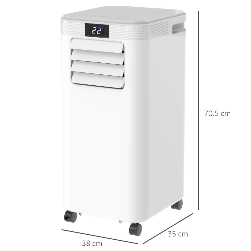Portable 8000 BTU Air Conditioner - White, 3-in-1 AC Unit with Remote Control