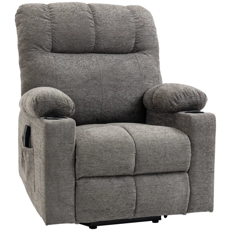 Grey Electric Power Lift Recliner Chair for Elderly with Remote Control