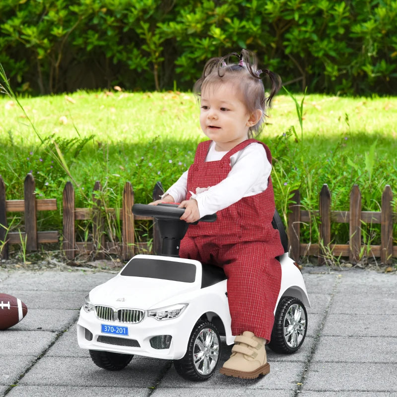 White Baby Toddler Ride-On Sliding Car