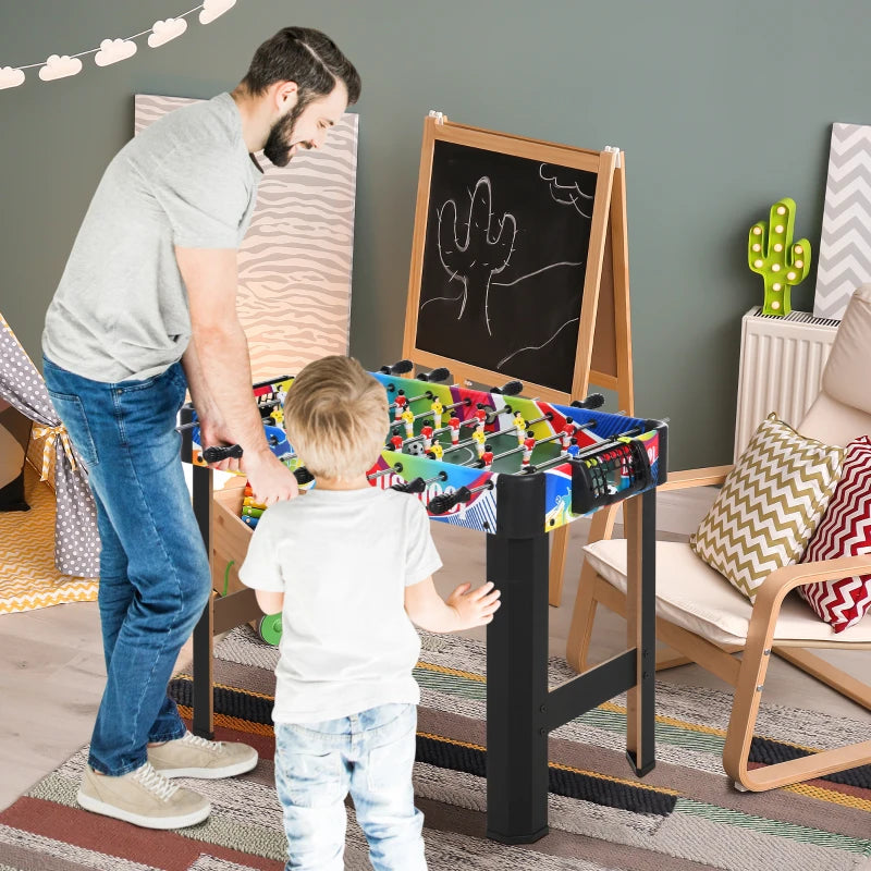 Blue Mini Foosball Table for Kids - Indoor Soccer Game