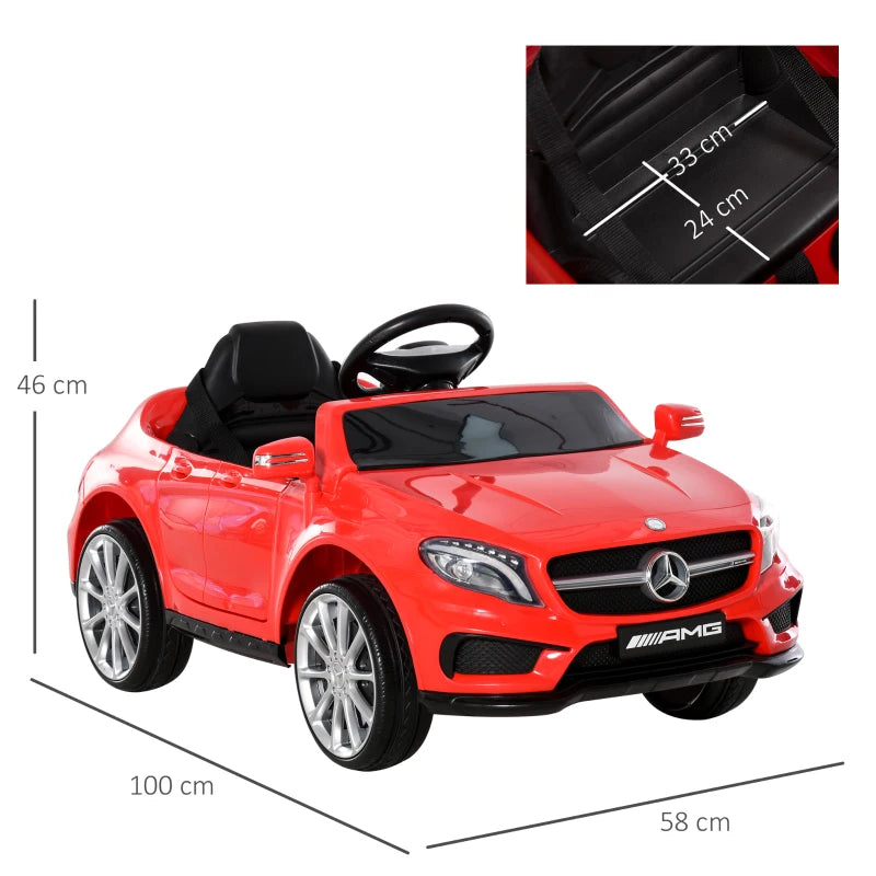 Mercedes-Benz Red Electric Car