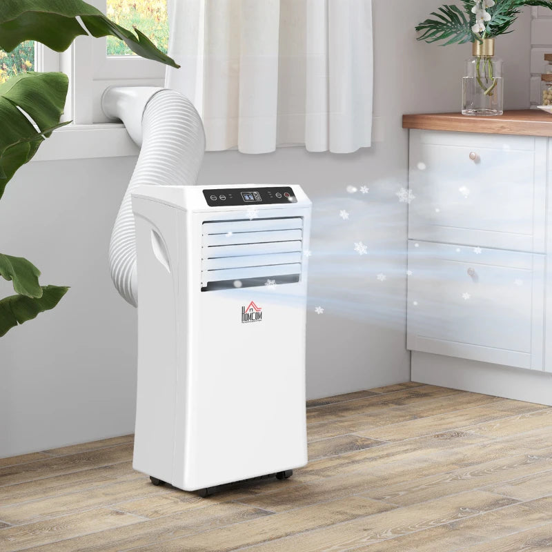 Portable 9000 BTU Air Conditioner - White, 3-in-1 Unit with Remote Control