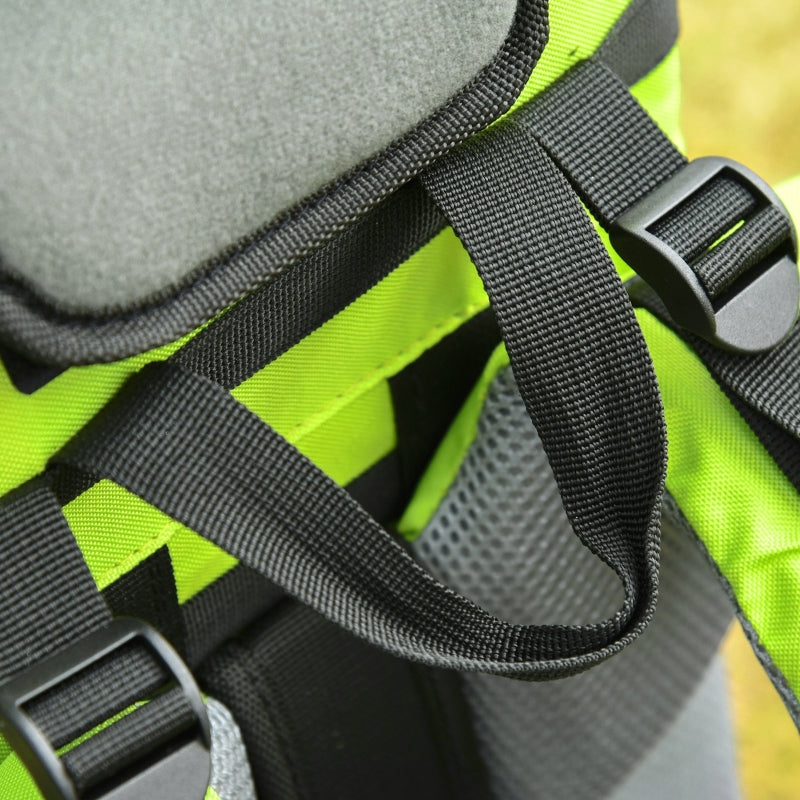 Green Baby Hiking Backpack Carrier with Hip Seat & Rain Cover