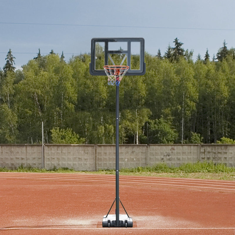 Adjustable Portable Basketball Hoop Stand - Black