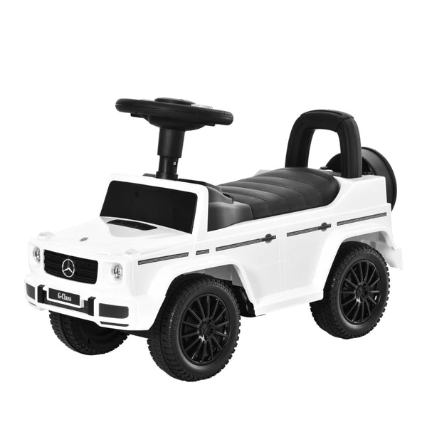 White Toddler Ride-On Slider Car 12-36 Months