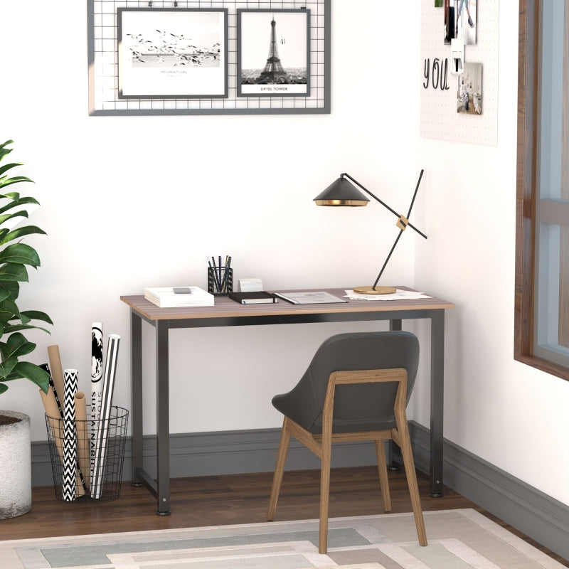 Black Metal Frame Writing Desk 120x60x76cm for Home Office