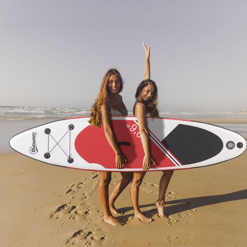 10ft White Inflatable Stand Up Paddle Board Kit - Non-Slip SUP with Accessories