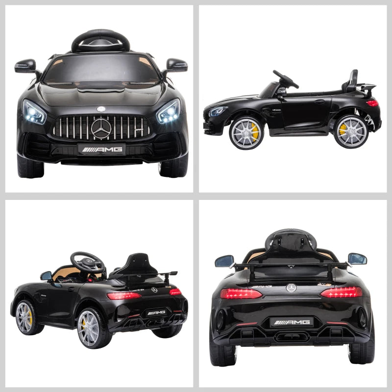 Black 12V Kids Electric Ride On Car with Remote Control & Music