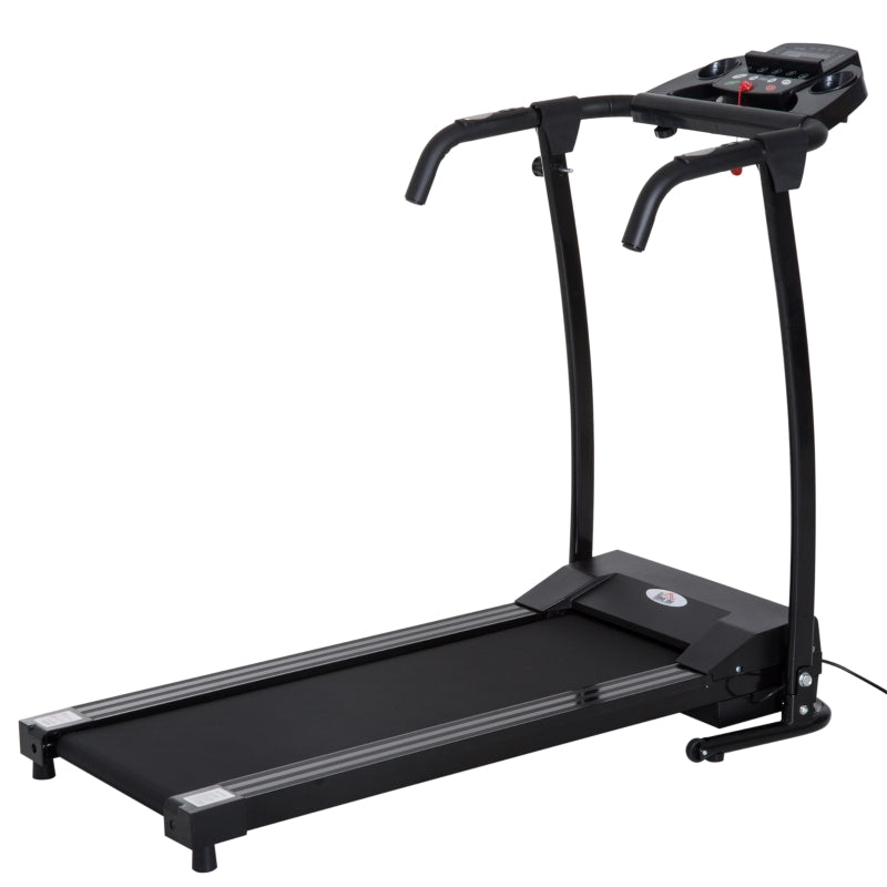 Electric Motorized Treadmill with LCD Display - Black