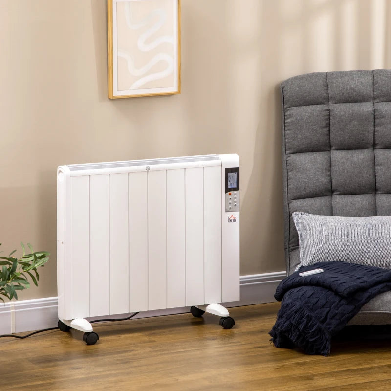 White Convector Panel Heater with Timer & Remote Control