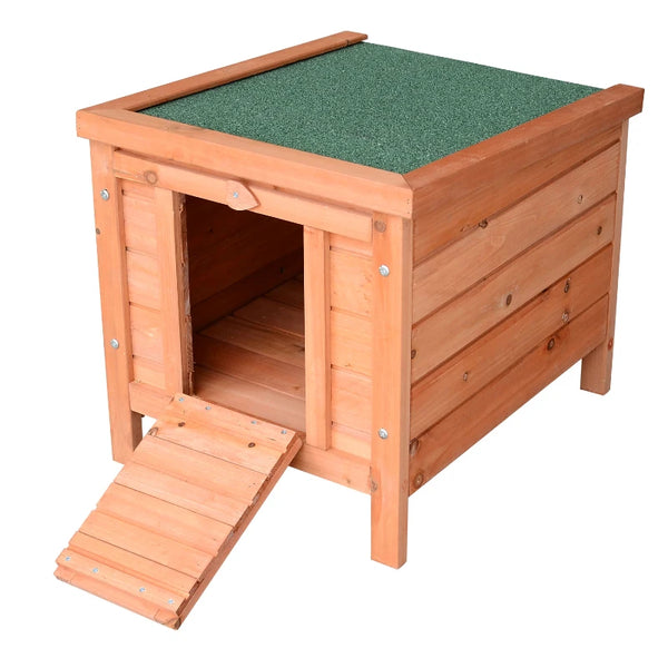 Small Animal Wooden Hideaway - Natural, 51 x 42 x 43 cm