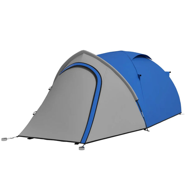 Blue/Grey 2-Person Dome Tent with Front Vestibule