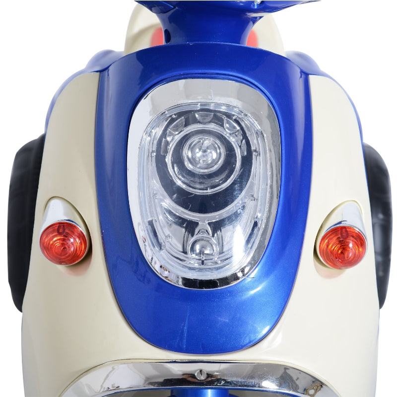 Blue Kids Electric Ride-On Motorbike with Headlight and Music